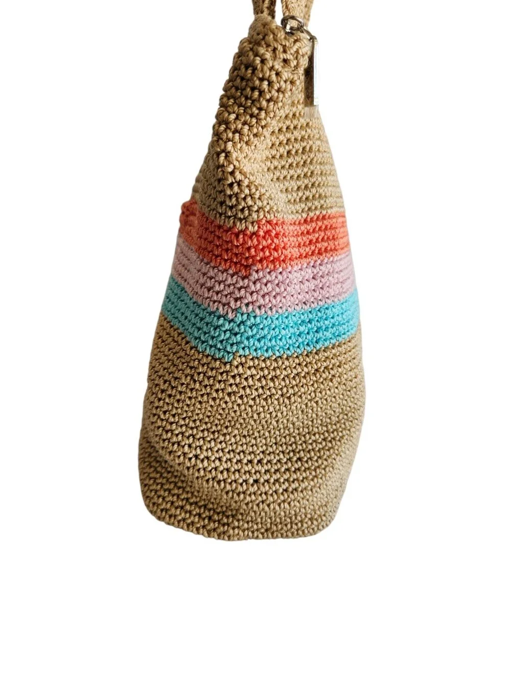 The Sak Crafted Classics Carryall Crocheted Tote Bag Handbag Purse